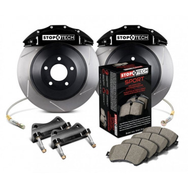 Тормозная система передняя 380x35mm, StopTech 6 поршней, чёрный, Toyota LC200, LX570, 2008-2015
