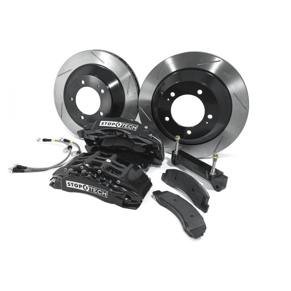 Тормозная система передняя 380x35mm, StopTech 6 поршней, чёрный, Toyota LC200, LX570, 2008-2015