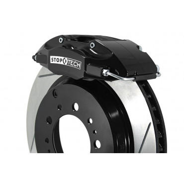 Тормозная система задняя 380x32mm, StopTech 4 поршня, чёрный, Toyota LC200, LX570, колёса от 19"