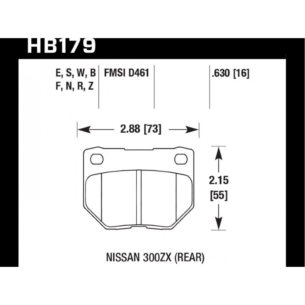 Тормозные колодки HB179Z.630 HAWK Perf. Ceramic